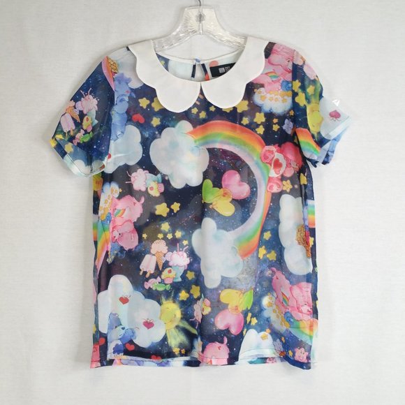 🚨SOLD🚨 Modcloth Care Bear Shirt by Iron Fist S - Picture 2 of 8